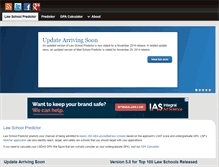 Tablet Screenshot of lawschoolpredictor.com